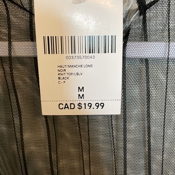 Mesh , See through long sleeve , high neck - Picture 2 of 2